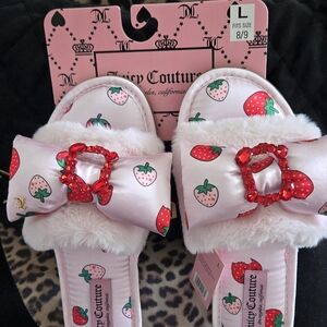 Juicy Couture Strawberry Slippers